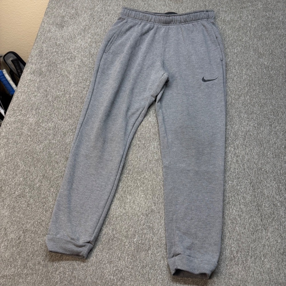 Nike Mens Dri-FIT Tapered Training Jogger Pants Gray CJ4312-071 Size L